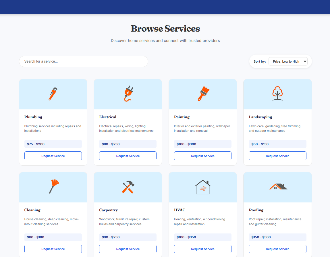 HomeLink Service Hub